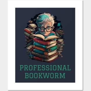 Professional Bookworm Posters and Art